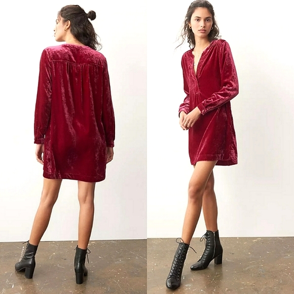 Anthropologie Dresses & Skirts - ANTHROPOLOGIE Velvet Tunic Dress